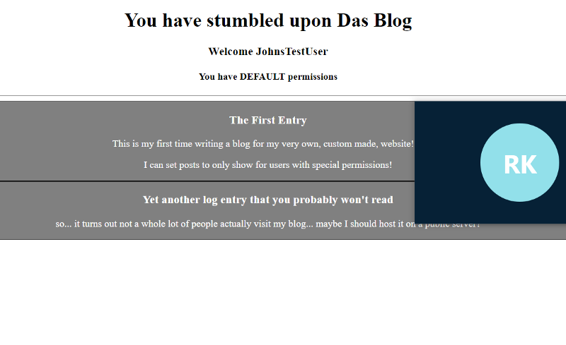 dasblog page